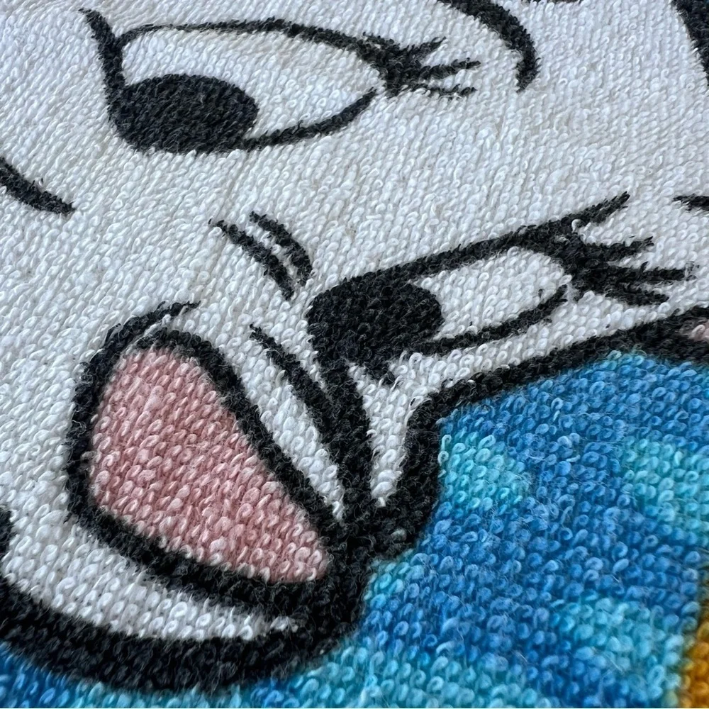 VTG Disney 101 Dalmatians Beach Towel Franco 100% Cotton Made In Brazil 27x53